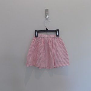 J. Crew Crewcuts Pink White Seersucker Skirt [2T]